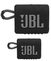 JBL Go 3: Portable Speaker with Bluetooth, Built-in Battery, Waterproof and Dustproof Feature - Black